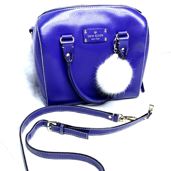 SOLD Kate Spade Royal Blue Top Handle/Crossbody - Picture 6 of 10